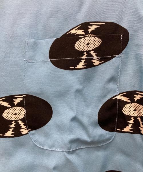 WACKO MARIA（ワコマリア）WACKO MARIA (ワコマリア) RECORDS HAWAIIAN SHIRT S/S ブルー サイズ:Lの古着・服飾アイテム