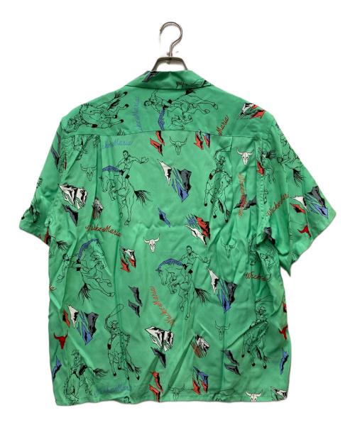 WACKO MARIA（ワコマリア）WACKO MARIA (ワコマリア) HAWAIIAN SHIRT グリーン サイズ:Lの古着・服飾アイテム
