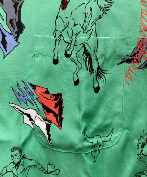 WACKO MARIA（ワコマリア）WACKO MARIA (ワコマリア) HAWAIIAN SHIRT グリーン サイズ:Lの古着・服飾アイテム