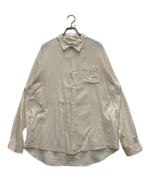 stussy（ステューシー）stussy (ステューシー) Light Weight Classic Shirt ホワイト サイズ:Mの古着・服飾アイテム