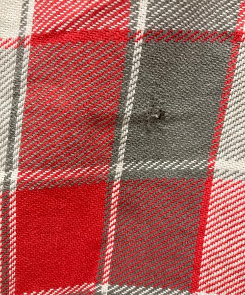 MONTGOMERY WARD（モンゴメリーワード）MONTGOMERY WARD (モンゴメリーワード) 60-70`sコットンチェックシャツ レッド サイズ:不明の古着・服飾アイテム