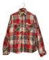 MONTGOMERY WARD（モンゴメリーワード）の古着「60-70`sコットンチェックシャツ」｜レッド