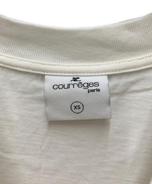 courreges（クレージュ）courreges (クレージュ) クロップドTシャツ ホワイト サイズ:XSの古着・服飾アイテム