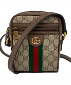 GUCCIグッチ）の古着「GGショルダーバッグ」｜ブラウン