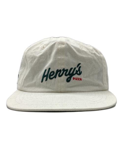 IAB SYUDIO（アイエービースタジオ）IAB SYUDIO (アイエービースタジオ) Henry's PIZZA Cap ホワイトの古着・服飾アイテム