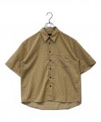 GIANNI VALENTINOジャンニバレンチノ）の古着「総柄S/Sシャツ」｜イエロー