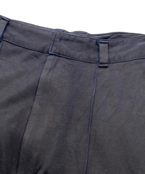 SHINYA KOZUKA（シンヤコズカ）SHINYA KOZUKA (シンヤコズカ) レーヨンブレンド光沢バギーパンツ ブルー サイズ:Ｍの古着・服飾アイテム