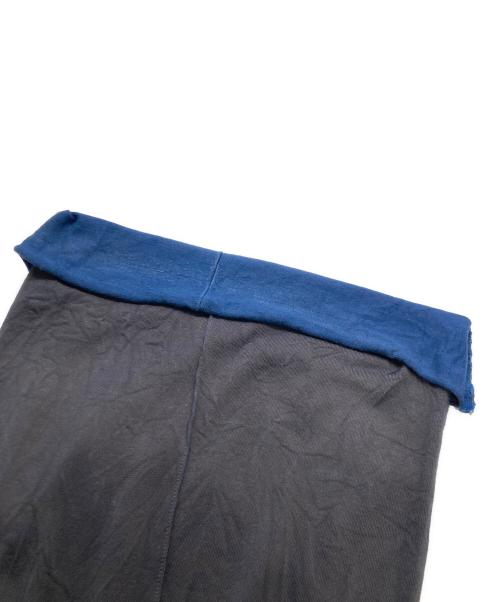 SHINYA KOZUKA（シンヤコズカ）SHINYA KOZUKA (シンヤコズカ) レーヨンブレンド光沢バギーパンツ ブルー サイズ:Ｍの古着・服飾アイテム