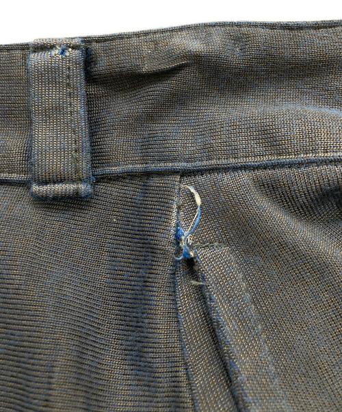 SHINYA KOZUKA（シンヤコズカ）SHINYA KOZUKA (シンヤコズカ) レーヨンブレンド光沢バギーパンツ ブルー サイズ:Ｍの古着・服飾アイテム