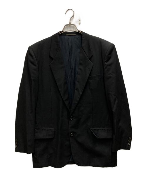 COMME des GARCONS HOMME（コムデギャルソン オム）COMME des GARCONS HOMME (コムデギャルソン オム) 90`Sウールギャバ2Bジャケット ブラック サイズ:Lの古着・服飾アイテム