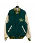 PINK PANTHER（ピンクパンサー）の古着「キャラレザースタジャン」｜グリーン