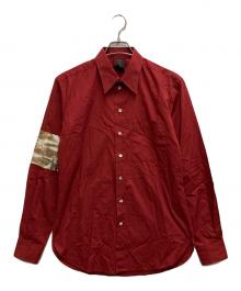 Jean Paul GAULTIER（ジャンポールゴルチェ）の古着「インディアンプリントL/Sシャツ」｜レッド