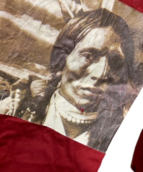 Jean Paul GAULTIER（ジャンポールゴルチェ）Jean Paul GAULTIER (ジャンポールゴルチェ) インディアンプリントL/Sシャツ レッド サイズ:48の古着・服飾アイテム