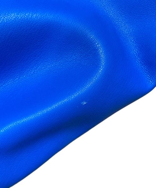 adidas（アディダス）adidas (アディダス) フェイクレザー アディカラー ルーズ ファイヤーバード トラックスーツジャケット ブルー サイズ:Lの古着・服飾アイテム