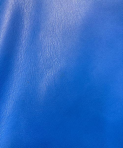 adidas（アディダス）adidas (アディダス) フェイクレザー アディカラー ルーズ ファイヤーバード トラックスーツジャケット ブルー サイズ:Lの古着・服飾アイテム