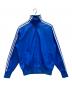 adidas（アディダス）の古着「フェイクレザー アディカラー ルーズ ファイヤーバード トラックスーツジャケット」｜ブルー