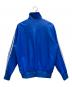 adidas (アディダス) フェイクレザー アディカラー ルーズ ファイヤーバード トラックスーツジャケット ブルー サイズ:L：15000円