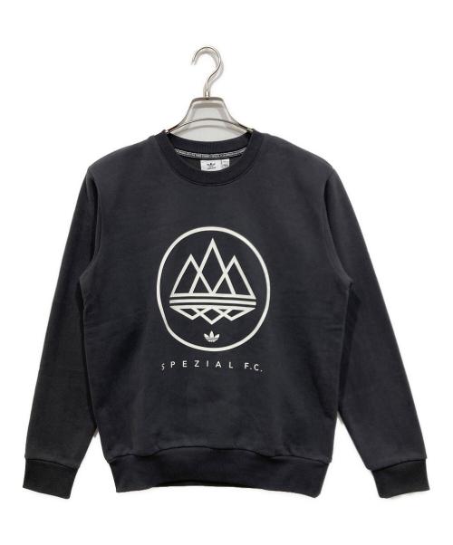 adidas（アディダス）adidas (アディダス) スペツィアルF.C.スウェットシャツ / プリント / adidas グレー サイズ:L 未使用品の古着・服飾アイテム