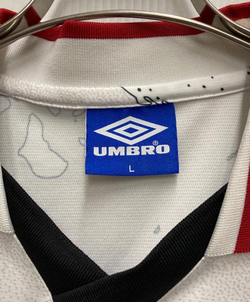 UMBRO（アンブロ）UMBRO (アンブロ) BAL (バル) SOCCER JERSEY ホワイト サイズ:Lの古着・服飾アイテム