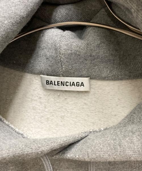BALENCIAGA（バレンシアガ）BALENCIAGA (バレンシアガ) BBロゴプルオーバーパーカー グレー サイズ:XSの古着・服飾アイテム