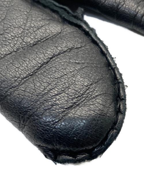 GUCCI（グッチ）GUCCI (グッチ) GGマーモント ラムレザーグローブ ブラック サイズ:Mの古着・服飾アイテム