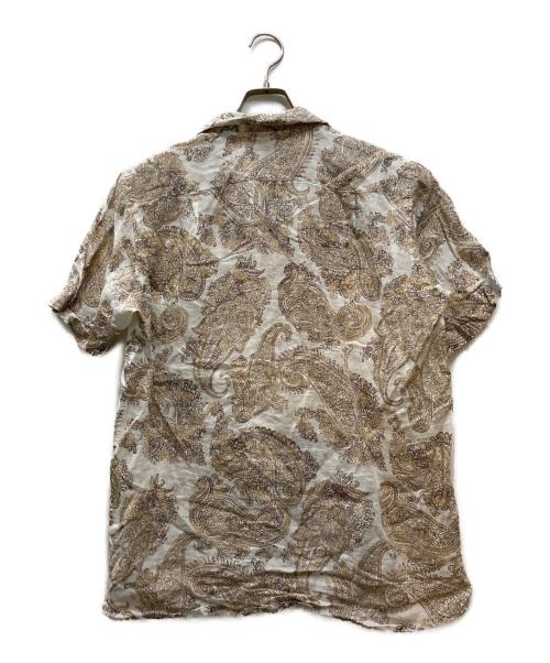 ETRO（エトロ）ETRO (エトロ) ペイズリーS/Sリネンシャツ ホワイト サイズ:Mの古着・服飾アイテム