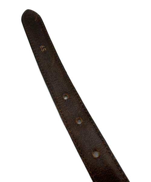 CELINE（セリーヌ）CELINE (セリーヌ) トリオンフレザーベルト ブラックの古着・服飾アイテム