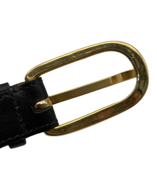 CELINE（セリーヌ）CELINE (セリーヌ) トリオンフレザーベルト ブラックの古着・服飾アイテム