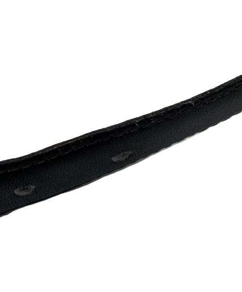 CELINE（セリーヌ）CELINE (セリーヌ) トリオンフレザーベルト ブラックの古着・服飾アイテム