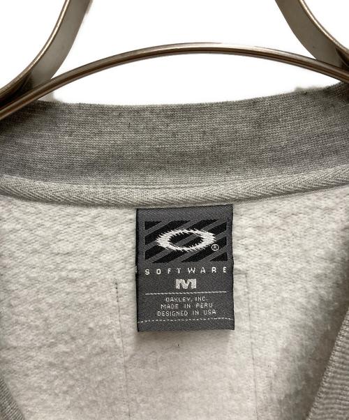 OAKLEY（オークリー）OAKLEY (オークリー) 90'S オーバルロゴ刺繍 スウェット グレー サイズ:Mの古着・服飾アイテム