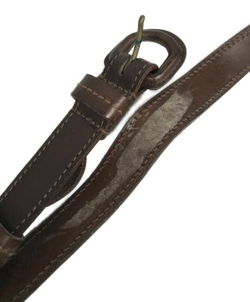 genten（ゲンテン）genten (ゲンテン) カットワークレザーショルダーバッグ ブラウンの古着・服飾アイテム