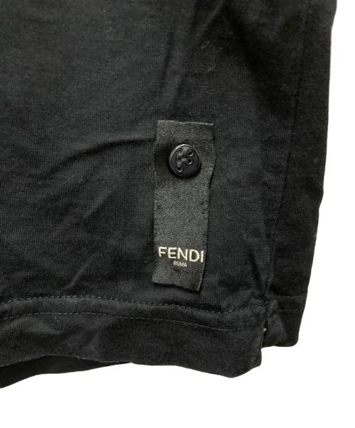 FENDI（フェンディ）FENDI (フェンディ) FFボックスロゴパッチTシャツ ブラック サイズ:Mの古着・服飾アイテム