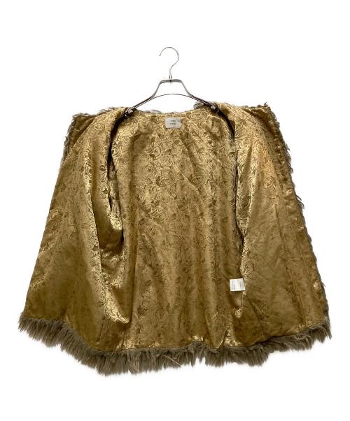 FUMIE=TANAKA（フミエタナカ）FUMIE=TANAKA (フミエタナカ) エコファーコート ベージュ サイズ:1の古着・服飾アイテム