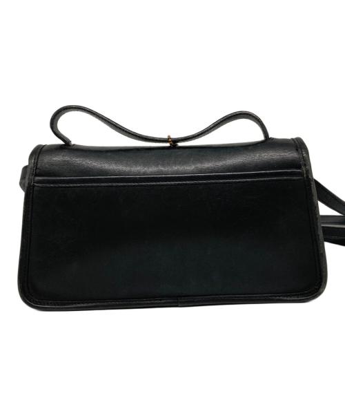 COACH（コーチ）COACH (コーチ) レザーターンロックショルダーバッグ ブラックの古着・服飾アイテム