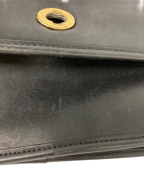 COACH（コーチ）COACH (コーチ) レザーターンロックショルダーバッグ ブラックの古着・服飾アイテム