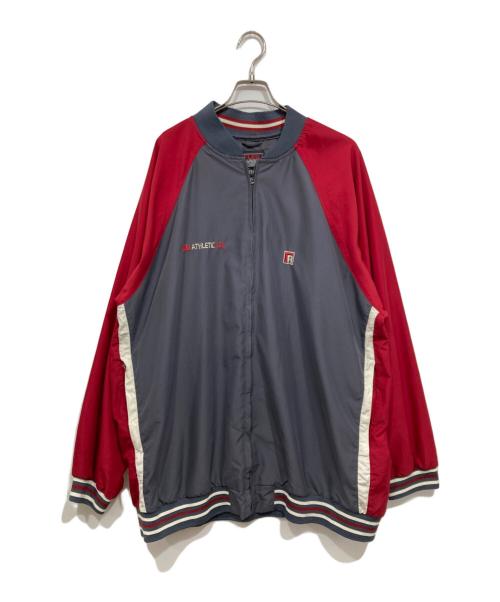 FUBU（フブ）FUBU (フブ) ロゴビッグブルゾン グレー サイズ:XLの古着・服飾アイテム