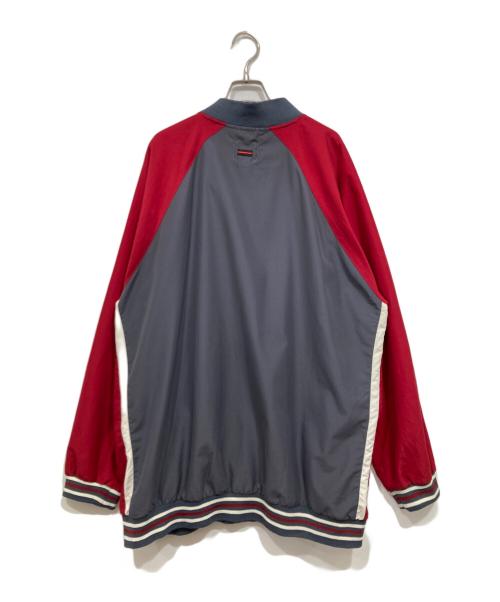 FUBU（フブ）FUBU (フブ) ロゴビッグブルゾン グレー サイズ:XLの古着・服飾アイテム