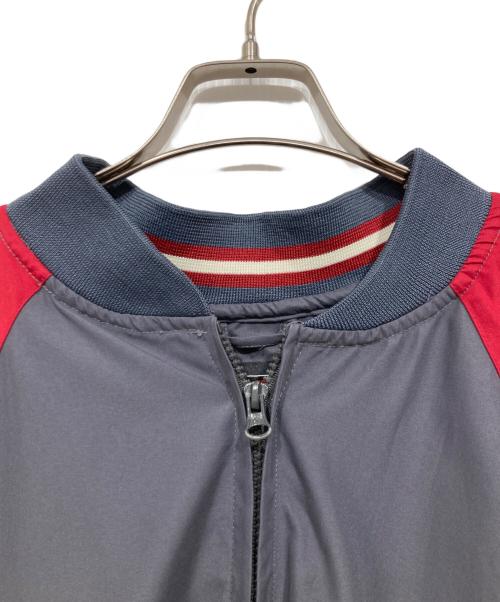 FUBU（フブ）FUBU (フブ) ロゴビッグブルゾン グレー サイズ:XLの古着・服飾アイテム