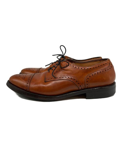 Allen Edmonds（アレン エドモンズ）Allen Edmonds (アレン エドモンズ) メダリオンキャップトゥシューズ ブラウン サイズ:9の古着・服飾アイテム