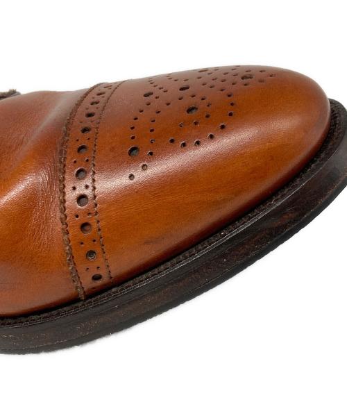 Allen Edmonds（アレン エドモンズ）Allen Edmonds (アレン エドモンズ) メダリオンキャップトゥシューズ ブラウン サイズ:9の古着・服飾アイテム
