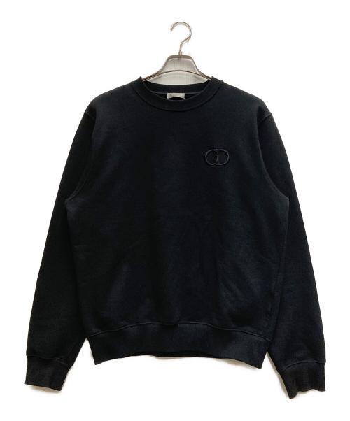 DIOR HOMME（ディオール オム）DIOR HOMME (ディオール オム) CDロゴエンプロイダリースウェット ブラック サイズ:Ⅼの古着・服飾アイテム
