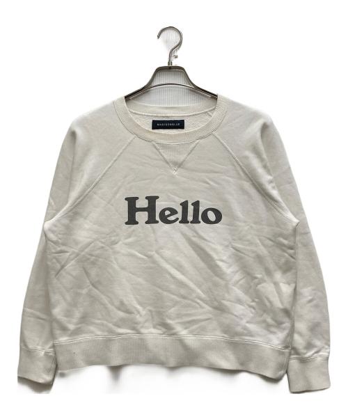 MADISON BLUE（マディソンブルー）MADISON BLUE (マディソンブルー) ロゴトレーナー ホワイト サイズ:1の古着・服飾アイテム