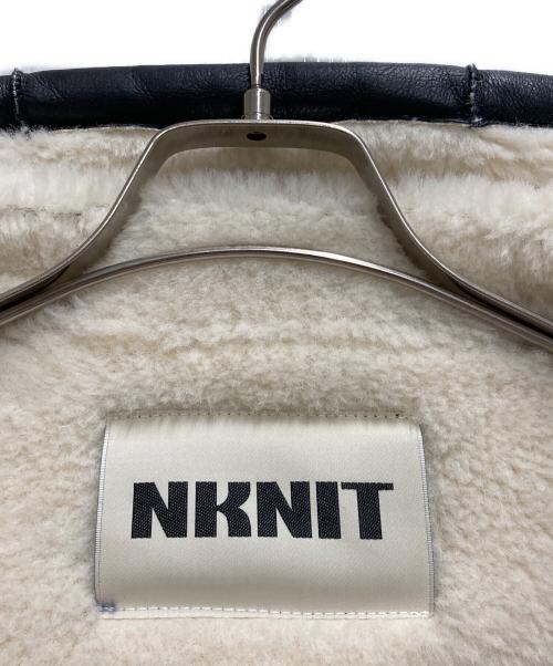 NKNIT（ンニット）NKNIT (ンニット) Vegan Mouton Hooded Zip Jacket ブラック サイズ:表記無しの古着・服飾アイテム