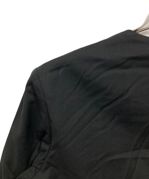 edition（エディション）Edition (エディション) ウール メリノノーカラージャケット ブラック サイズ:34の古着・服飾アイテム