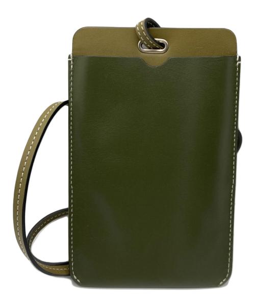 J.W.ANDERSON（ジェイダブリューアンダーソン）J.W.ANDERSON (ジェイダブリューアンダーソン) ショルダーカードケース グリーンの古着・服飾アイテム