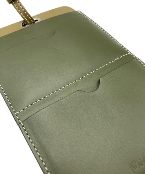 J.W.ANDERSON（ジェイダブリューアンダーソン）J.W.ANDERSON (ジェイダブリューアンダーソン) ショルダーカードケース グリーンの古着・服飾アイテム