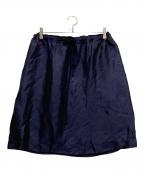 JIL SANDERジルサンダー）の古着「レーヨンシルクスカート」｜ネイビー