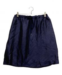 JIL SANDER（ジルサンダー）の古着「レーヨンシルクスカート」｜ネイビー