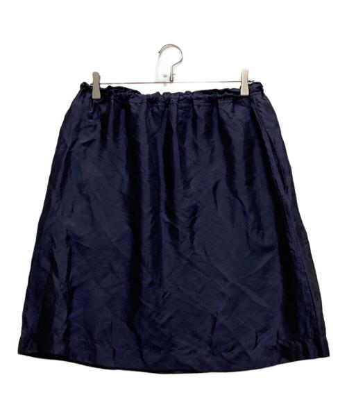 JIL SANDER（ジルサンダー）JIL SANDER (ジルサンダー) レーヨンシルクスカート ネイビー サイズ:32の古着・服飾アイテム
