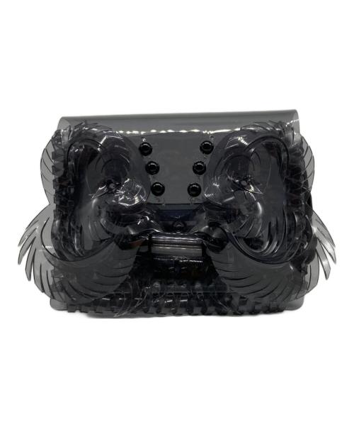 Mame Kurogouchi（マメクロゴウチ）Mame Kurogouchi (マメクロゴウチ) Transparent Sculptural Micro Chain Bag ブラックの古着・服飾アイテム